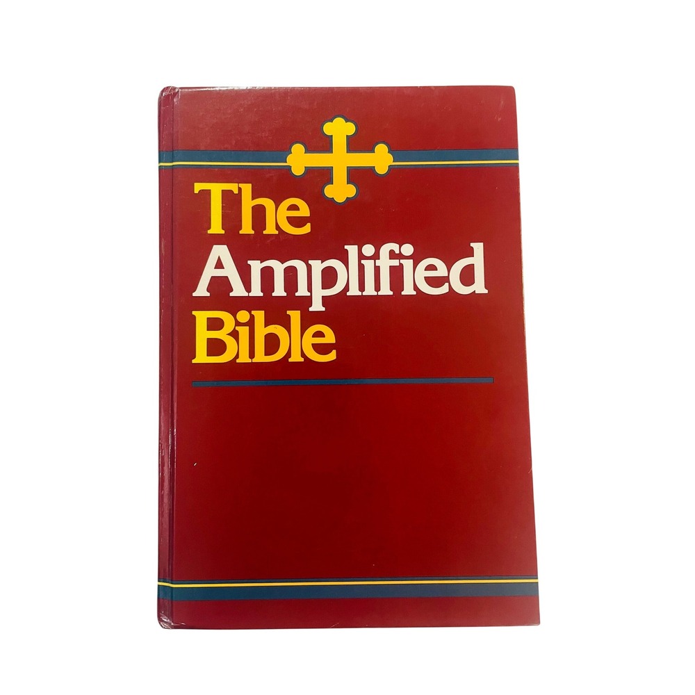 Amplified Bible AMP Zondervan Hardcover Red 1992 Old New Testament Study Bible